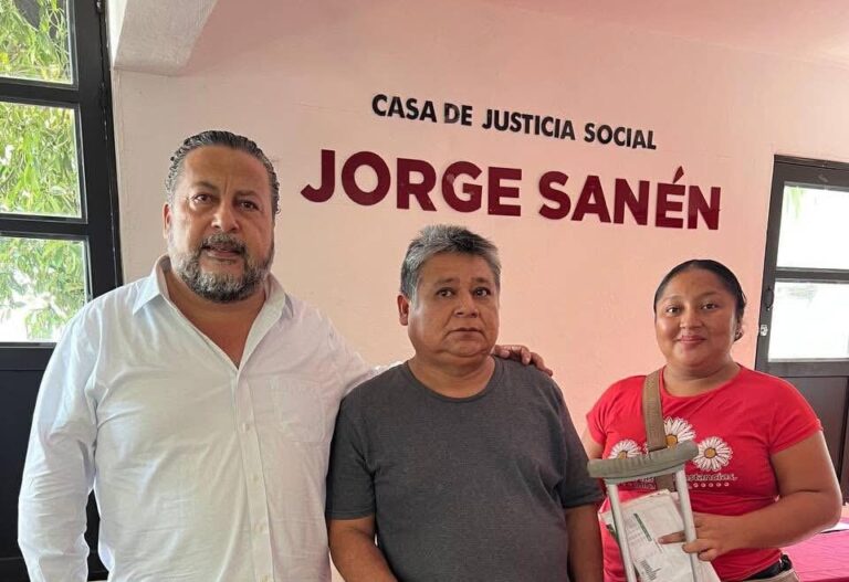 Jorge Sanén en 2026 avanza y resuelve con el pueblo de Cancún en la Casa de la Justicia Social