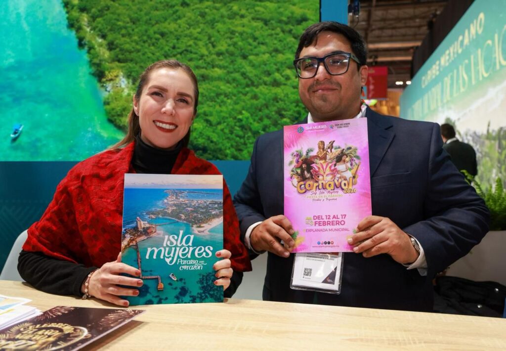 Atenea Gómez Ricalde presenta en FITUR promocional del Carnaval “Soy Isla Mujeres” 2026