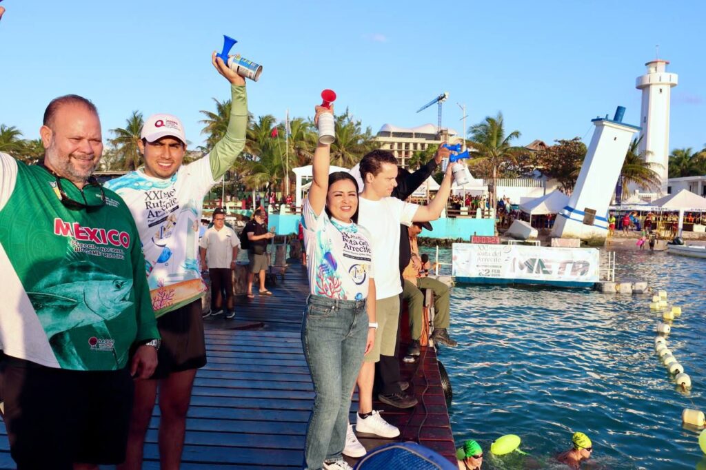 Puerto Morelos se consolida como destino deportivo con la XXI edición del Maratón de Aguas Abiertas “Ruta del Arrecife”