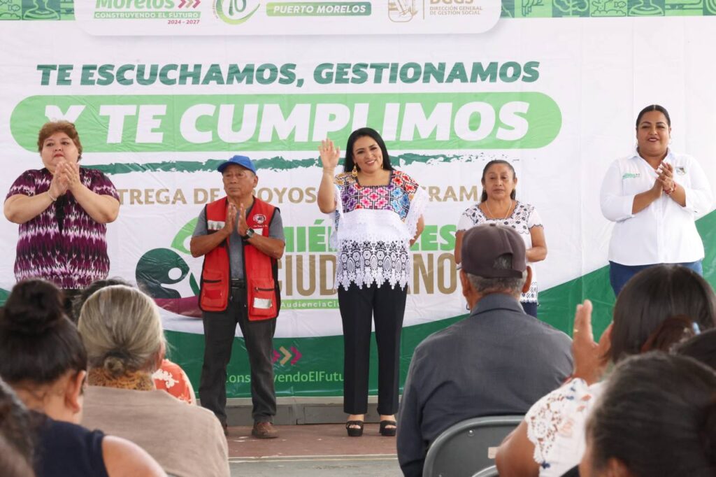 Cumple Blanca Merari con la ciudadanía, entrega apoyos a más de 50 familias de Leona Vicario