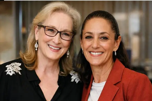 Meryl Streep elogia a Sheinbaum, la presidenta responde halagos