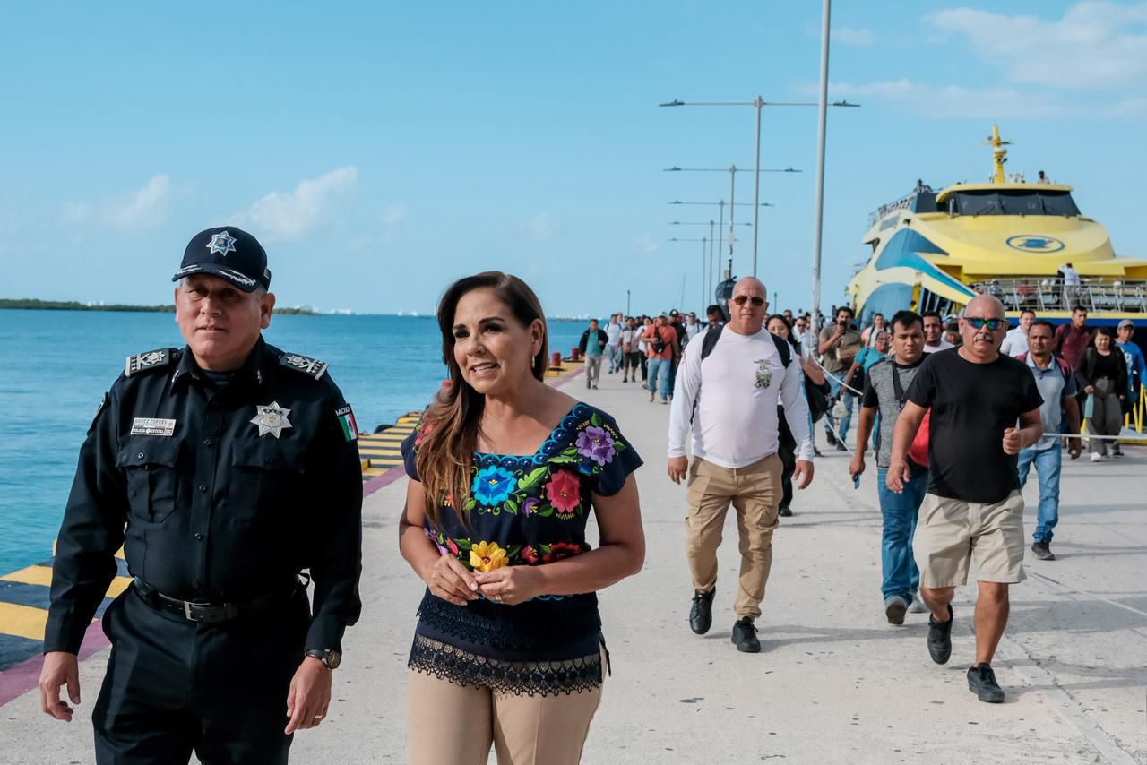 Anuncia Mara Lezama sistema de videovigilancia inteligente en terminales marítimas para mejorar respuesta ante emergencias