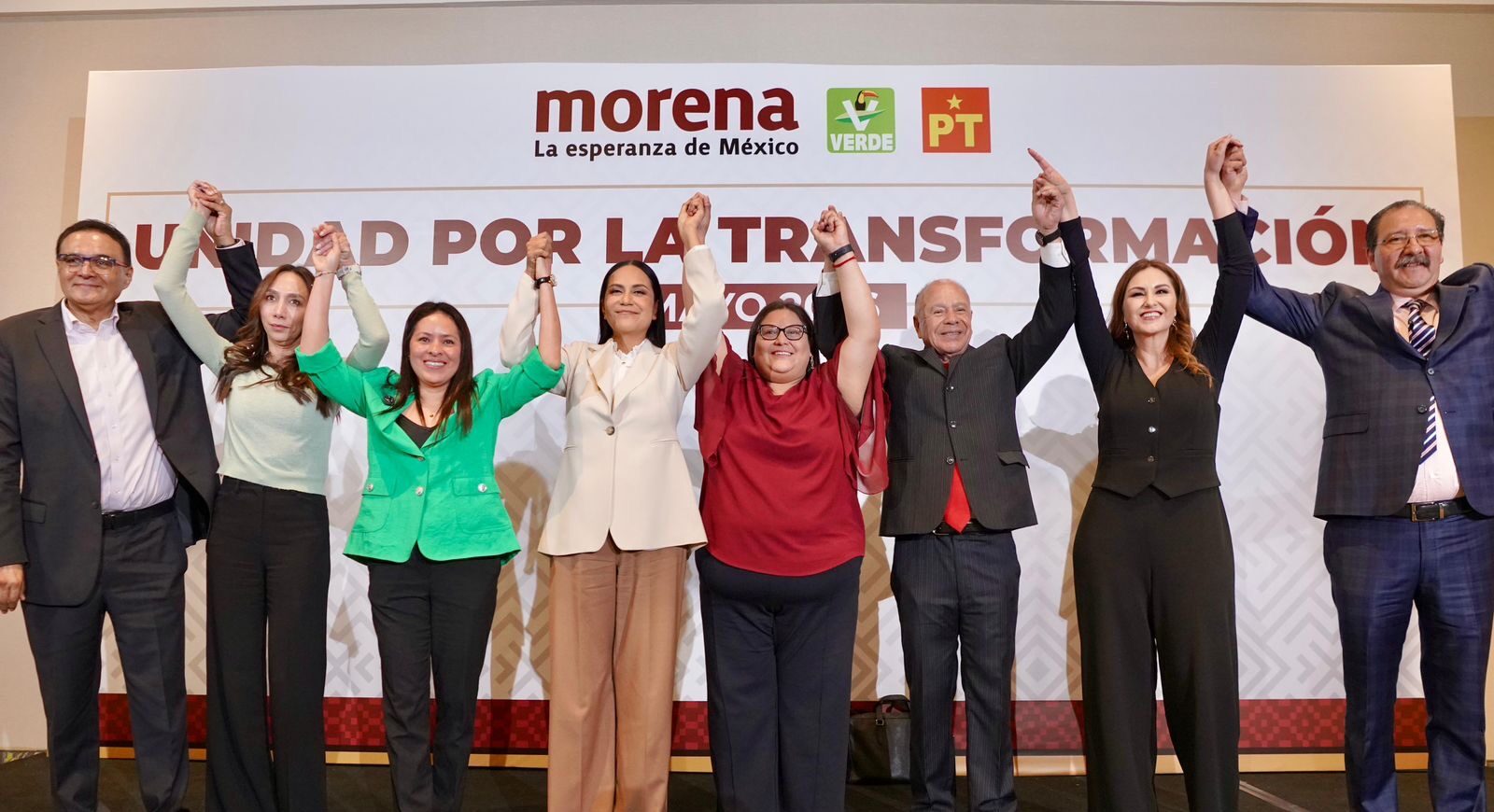 Morena, PT y PVEM acuerdan mantener la coalición rumbo a las elecciones de 2027, para seguir haciendo historia