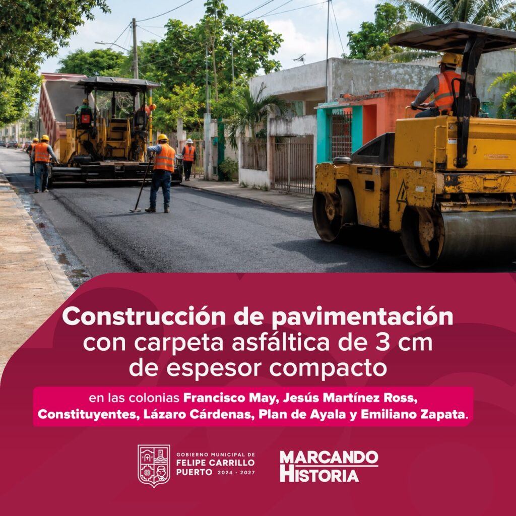 ¡Las Grandes Transformaciones continúan! Mary Hernández anuncia 26 obras para Felipe Carrillo Puerto y sus comunidades!