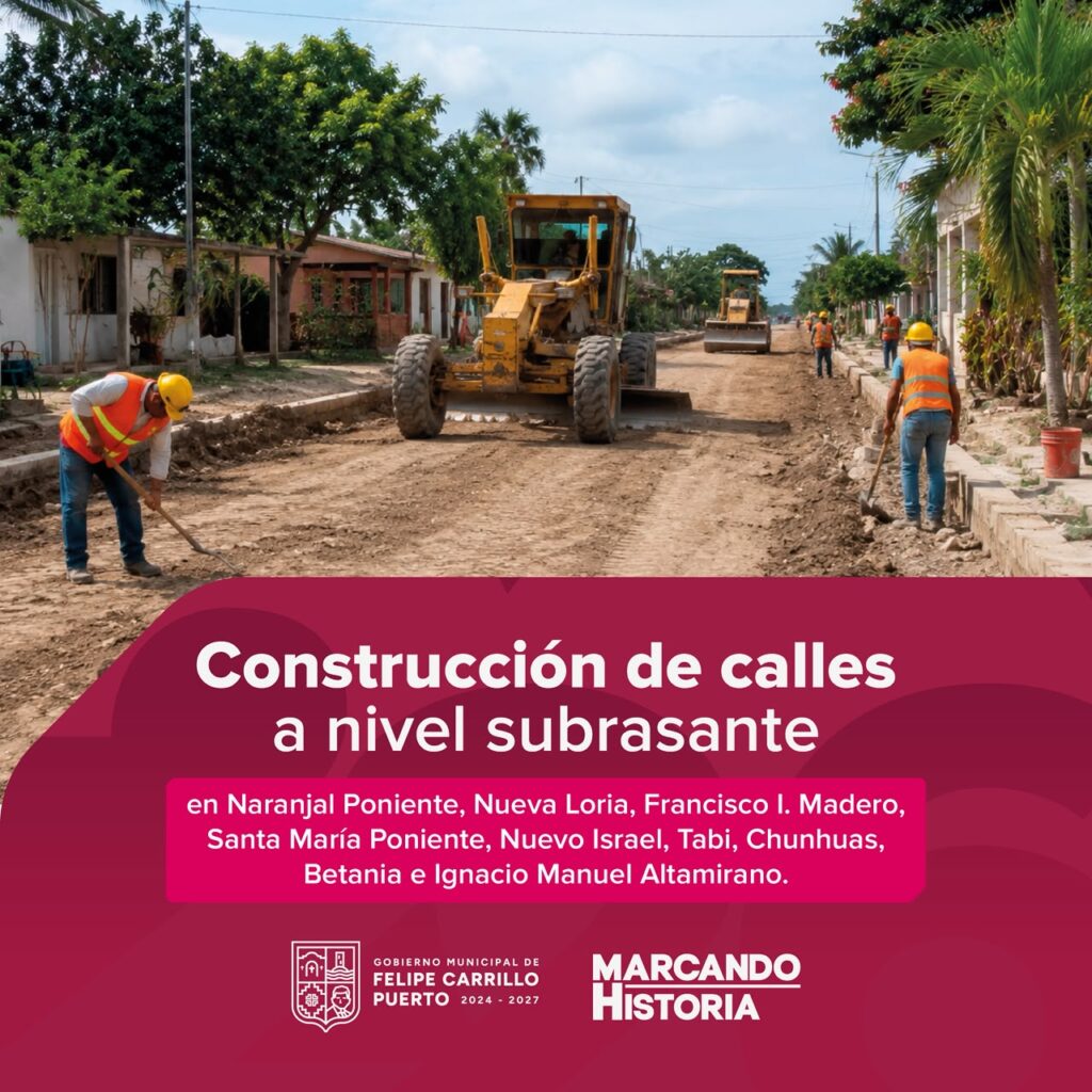 ¡Las Grandes Transformaciones continúan! Mary Hernández anuncia 26 obras para Felipe Carrillo Puerto y sus comunidades!