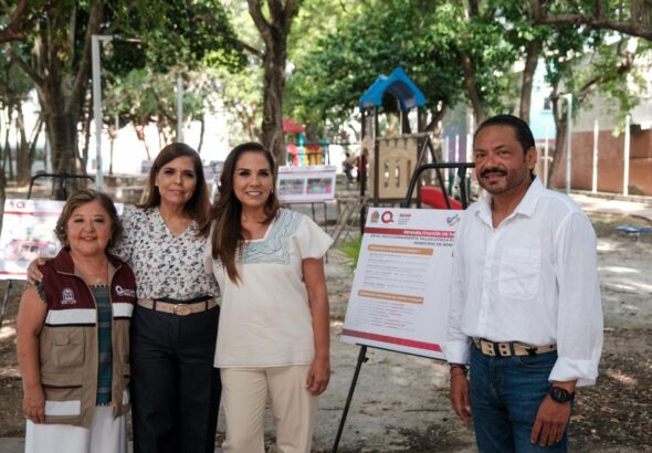 Anuncia Mara Lezama transformación del parque de la Supermanzana 259 en Villas Otoch Paraíso