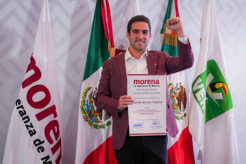 Gino Segura asume la Coordinación de la Defensa de la Transformación y llama a mantener la unidad de Morena en Quintana Roo