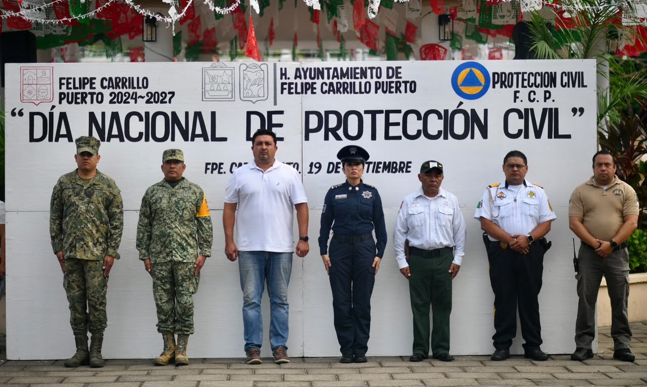 Conmemora Felipe Carrillo Puerto el Dia Nacional de Protección Civil