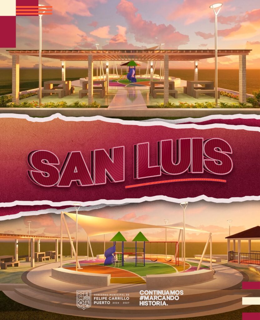 Anuncia Mary Hernández avances tangibles en 6 nuevos parques para reconstruir el tejido social en Felipe Carrillo Puerto