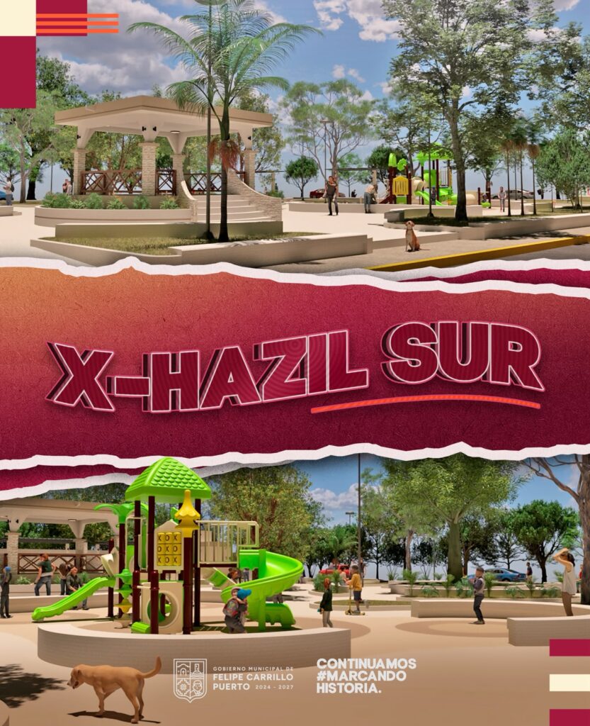 Anuncia Mary Hernández avances tangibles en 6 nuevos parques para reconstruir el tejido social en Felipe Carrillo Puerto