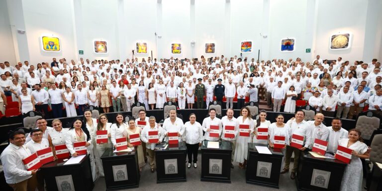 Recibe Congreso del Pueblo el Cuarto Informe de Gobierno de Mara Lezama