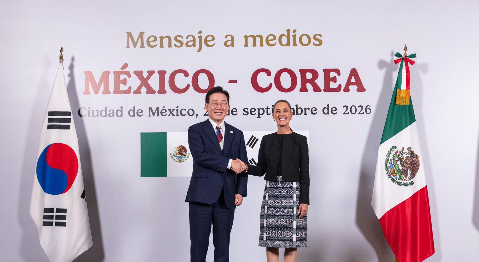 México y Corea del Sur amplían cooperación con 17 acuerdos y un plan bilateral hasta 2030