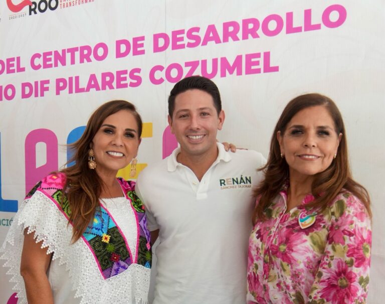 Renán Sánchez Tajonar acompaña a la gobernadora Mara Lezama en gira de trabajo por Cozumel