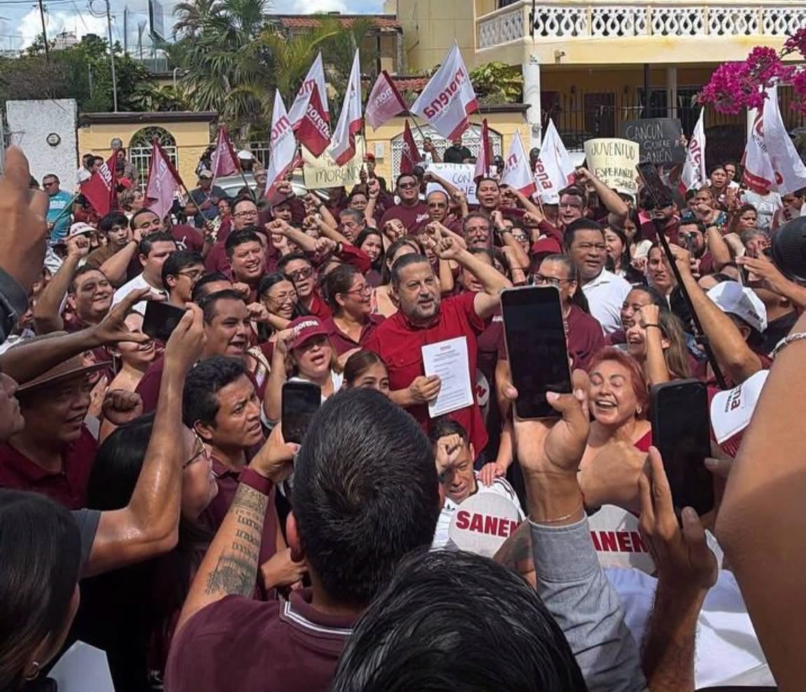 Sanén anuncia desde la icónica Casa Xocchel su registro como aspirante a la Coordinación Municipal de morena en Cancún