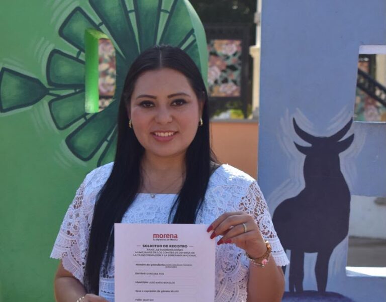 Jaddla Pacheco anuncia registro a la coordinación municipal de Morena