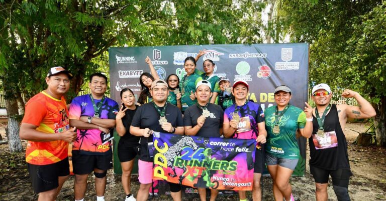 Más de 750 corredores participan en la sexta edición de la Carrera por la Ruta del Jaguar en Felipe Carrillo Puerto