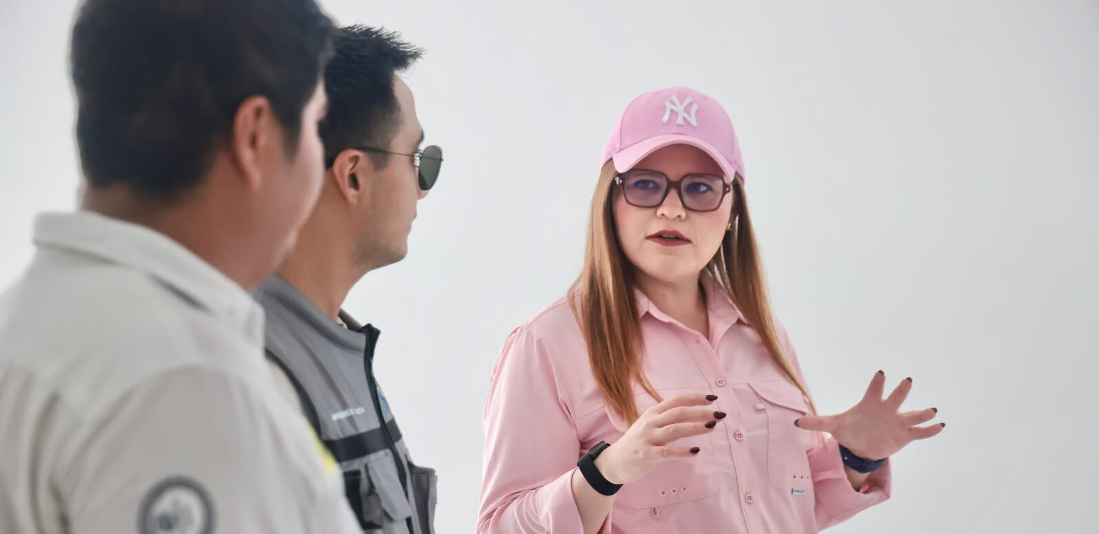 Isla del Mar Magaña supervisa obra de ampliación en edificio de Seguridad Ciudadana en Ciudad Mujeres; obra ya tiene un 90% de avance
